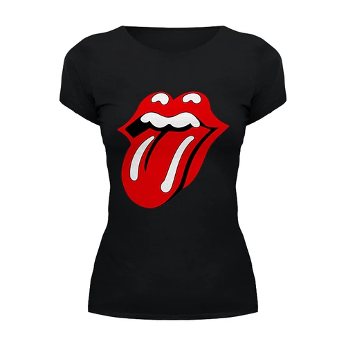 Заказать женскую футболку в Москве. Футболка базовая The Rolling Stones от coolmag - готовые дизайны и нанесение принтов.