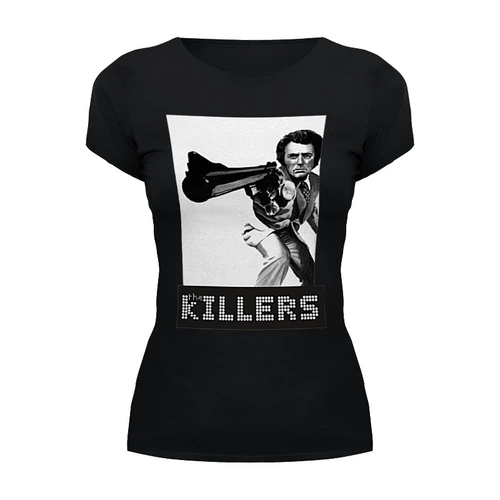 Заказать женскую футболку в Москве. Футболка базовая The Killers от cherdantcev - готовые дизайны и нанесение принтов.