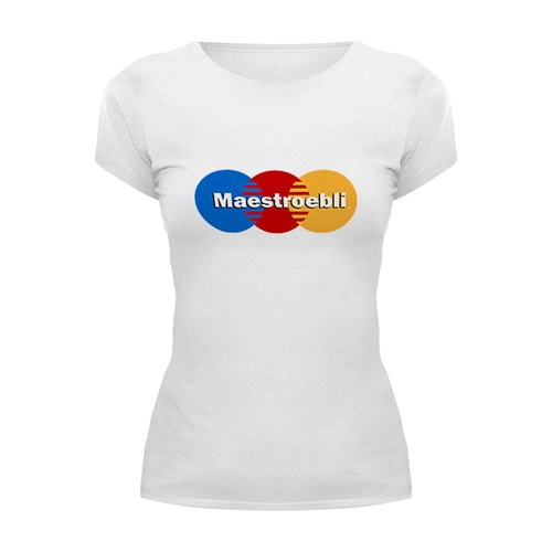 Заказать женскую футболку в Москве. Футболка базовая MAESTROebli от Рома Бакарди - готовые дизайны и нанесение принтов.