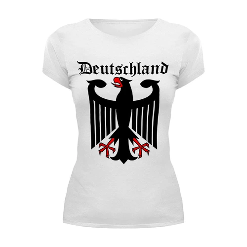 Заказать женскую футболку в Москве. Футболка базовая Германия от tshirt - готовые дизайны и нанесение принтов.