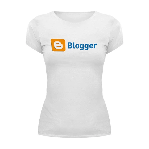 Заказать женскую футболку в Москве. Футболка базовая ✪ Blogger ✪ от balden - готовые дизайны и нанесение принтов.