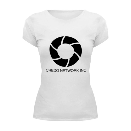 Заказать женскую футболку в Москве. Футболка базовая CREDO NETWORK INC от Anthony Sanders (ANTHONY SANDERS) - готовые дизайны и нанесение принтов.