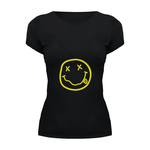 Заказать женскую футболку в Москве. Футболка базовая Nirvana от YellowCloverShop - готовые дизайны и нанесение принтов.
