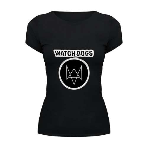Заказать женскую футболку в Москве. Футболка базовая Watch_Dogs by PJ от bloodw7nd - готовые дизайны и нанесение принтов.