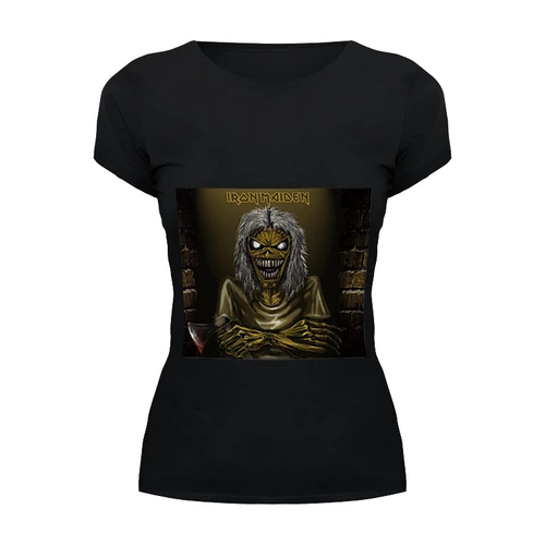 Заказать женскую футболку в Москве. Футболка базовая Iron Maiden от Fedor - готовые дизайны и нанесение принтов.