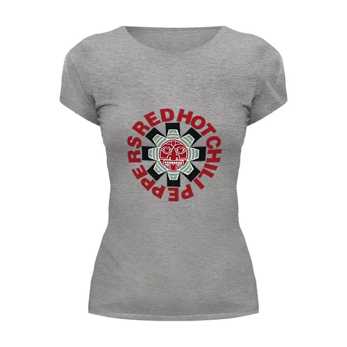 Заказать женскую футболку в Москве. Футболка базовая Для фаната Red Hot Chili Peppers от rhcp - готовые дизайны и нанесение принтов.