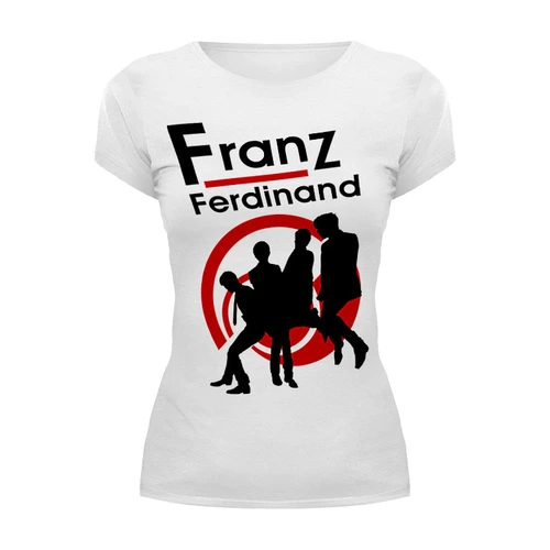 Заказать женскую футболку в Москве. Футболка базовая Franz Ferdinand от geekbox - готовые дизайны и нанесение принтов.