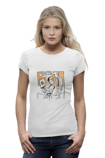 Заказать женскую футболку в Москве. Футболка базовая Рубль от yurick555 - готовые дизайны и нанесение принтов.