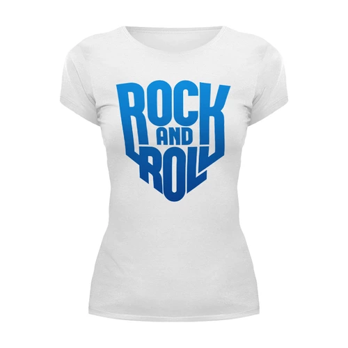Заказать женскую футболку в Москве. Футболка базовая Rock-n-Roll от balden - готовые дизайны и нанесение принтов.