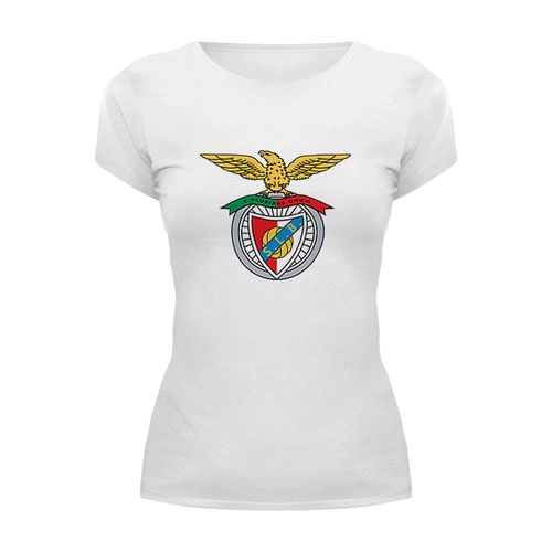 Заказать женскую футболку в Москве. Футболка базовая Benfica от THE_NISE  - готовые дизайны и нанесение принтов.