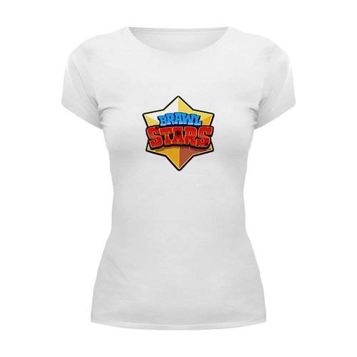 Заказать женскую футболку в Москве. Футболка базовая Brawl Stars от THE_NISE  - готовые дизайны и нанесение принтов.