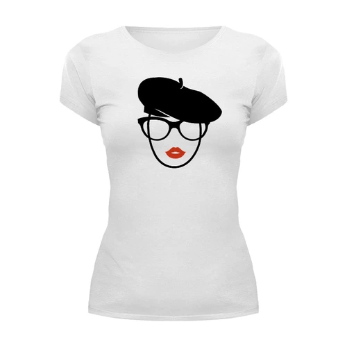 Заказать женскую футболку в Москве. Футболка базовая Le t-shirt de Cécile от maria@cecile.ru - готовые дизайны и нанесение принтов.