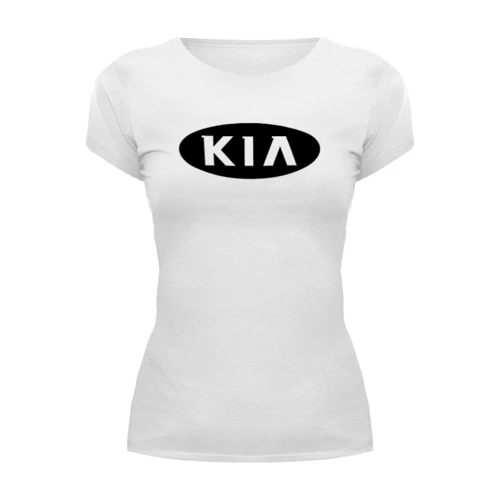 Заказать женскую футболку в Москве. Футболка базовая KIA   от DESIGNER   - готовые дизайны и нанесение принтов.