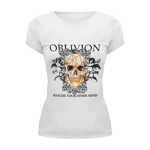 Заказать женскую футболку в Москве. Футболка базовая Oblivion от OEX design - готовые дизайны и нанесение принтов.