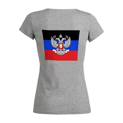 Заказать женскую футболку в Москве. Футболка базовая Моторолла - Герой ДНР от Leichenwagen - готовые дизайны и нанесение принтов.