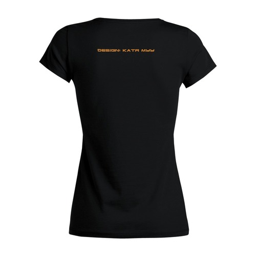 Заказать женскую футболку в Москве. Футболка базовая Мути добро! от Катя Муу - готовые дизайны и нанесение принтов.