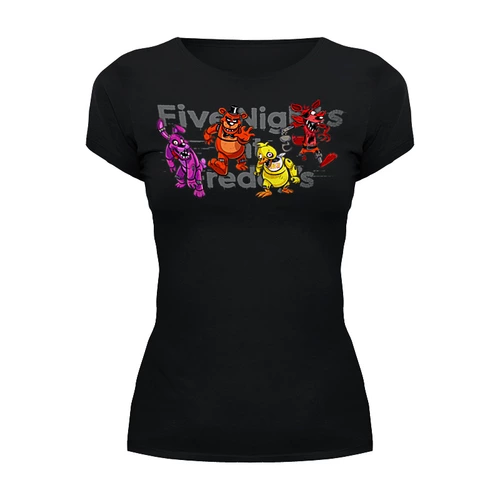 Заказать женскую футболку в Москве. Футболка базовая ✪ Five Nights at Freddy's ✪ от balden - готовые дизайны и нанесение принтов.