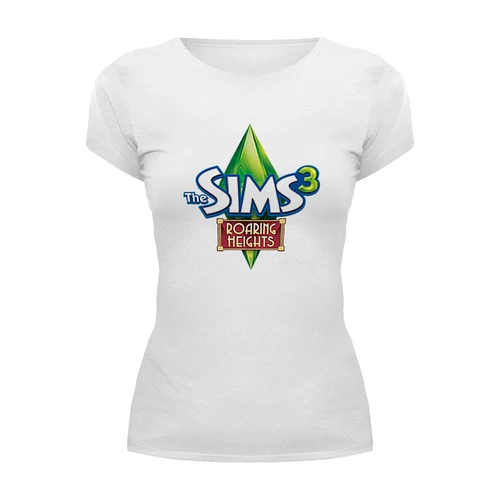 Заказать женскую футболку в Москве. Футболка базовая Sims 3 от THE_NISE  - готовые дизайны и нанесение принтов.