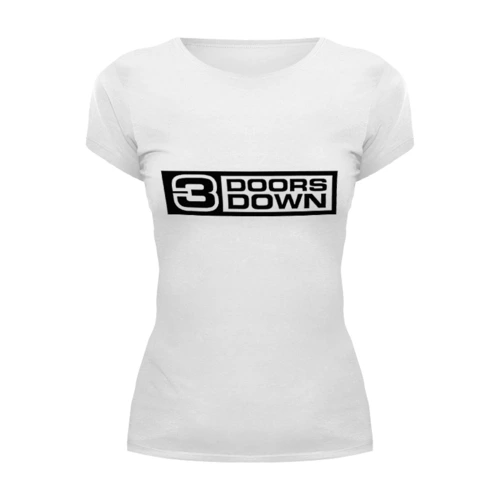 Заказать женскую футболку в Москве. Футболка базовая 3 Doors Down от Fedor - готовые дизайны и нанесение принтов.