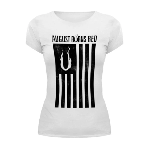 Заказать женскую футболку в Москве. Футболка базовая August Burns Red от geekbox - готовые дизайны и нанесение принтов.