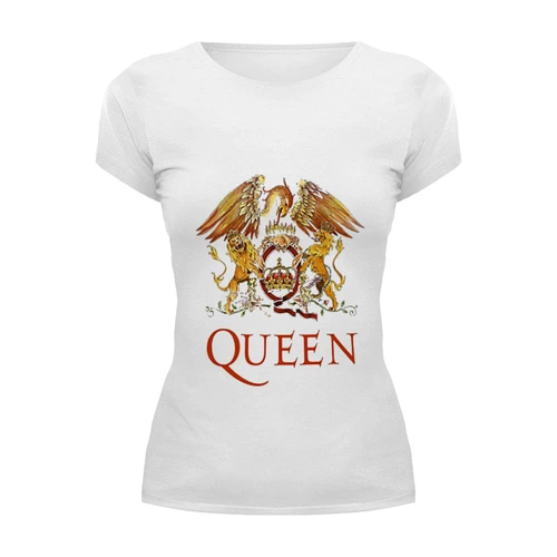 Заказать женскую футболку в Москве. Футболка базовая Queen от ROK - готовые дизайны и нанесение принтов.