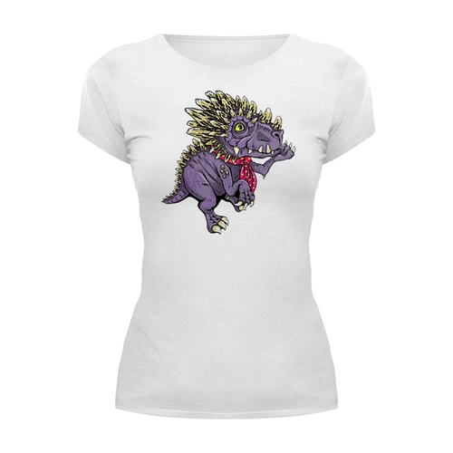 Заказать женскую футболку в Москве. Футболка базовая Dinosaurs от balden - готовые дизайны и нанесение принтов.