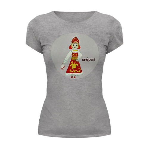 Заказать женскую футболку в Москве. Футболка базовая Масленица от mrs-snit@yandex.ru - готовые дизайны и нанесение принтов.
