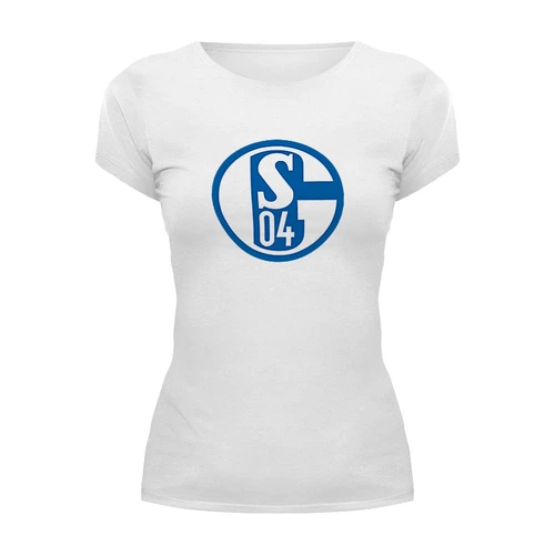 Заказать женскую футболку в Москве. Футболка базовая Schalke 04 от THE_NISE  - готовые дизайны и нанесение принтов.