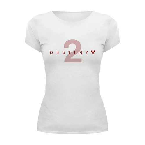 Заказать женскую футболку в Москве. Футболка базовая Destiny 2  от THE_NISE  - готовые дизайны и нанесение принтов.