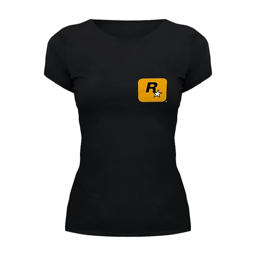 Заказать женскую футболку в Москве. Футболка базовая Rockstar Style от Nalivaev - готовые дизайны и нанесение принтов.
