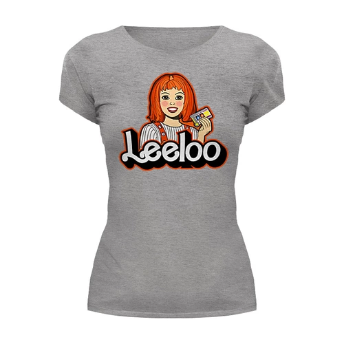 Заказать женскую футболку в Москве. Футболка базовая LEELOO от balden - готовые дизайны и нанесение принтов.