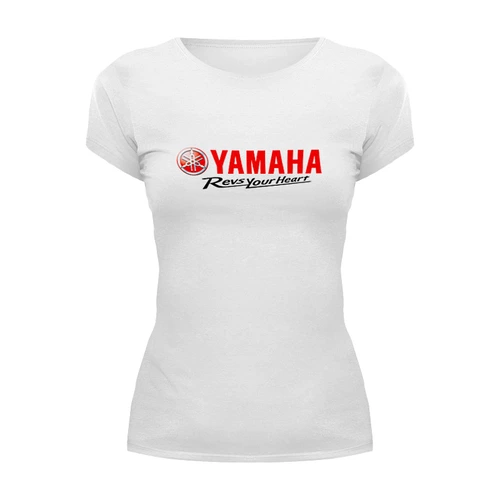 Заказать женскую футболку в Москве. Футболка базовая Yamaha от THE_NISE  - готовые дизайны и нанесение принтов.