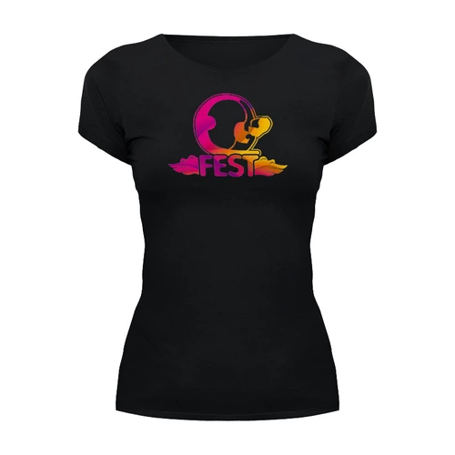 Заказать женскую футболку в Москве. Футболка базовая Q-FEST premium от msnus - готовые дизайны и нанесение принтов.