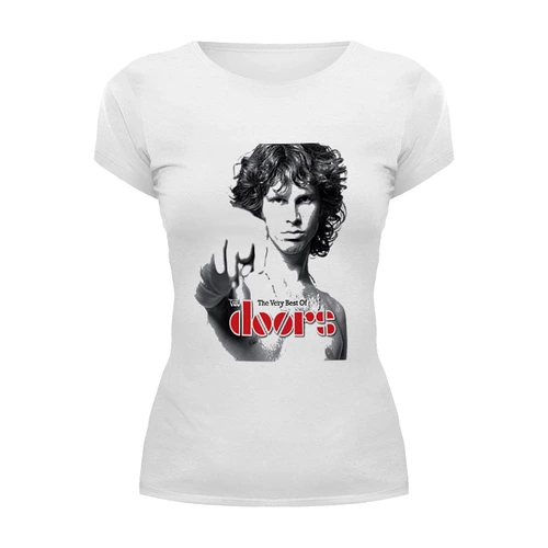 Заказать женскую футболку в Москве. Футболка базовая "The Doors" (Jim Morrison) от Fedor - готовые дизайны и нанесение принтов.