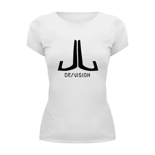 Заказать женскую футболку в Москве. Футболка базовая Devision logo от Black Pimpf - готовые дизайны и нанесение принтов.