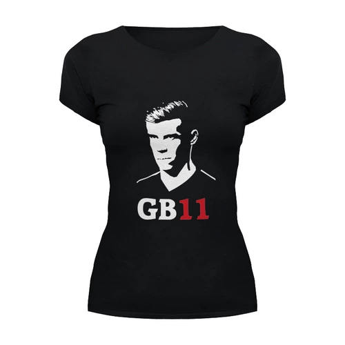 Заказать женскую футболку в Москве. Футболка базовая Гарет Бэйл/Gareth Bale от dobryidesign - готовые дизайны и нанесение принтов.