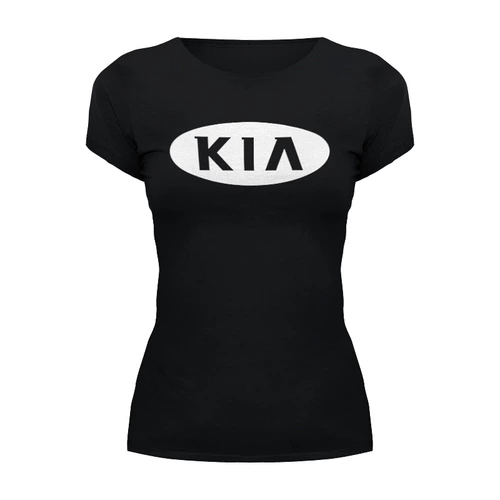 Заказать женскую футболку в Москве. Футболка базовая KIA   от DESIGNER   - готовые дизайны и нанесение принтов.
