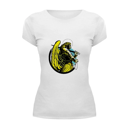 Заказать женскую футболку в Москве. Футболка базовая Жанна дАрк от YellowCloverShop - готовые дизайны и нанесение принтов.