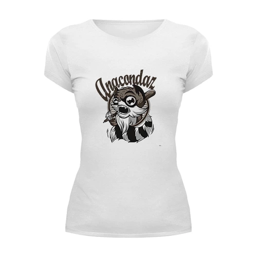 Заказать женскую футболку в Москве. Футболка базовая Anakcondaz от T-shirt print  - готовые дизайны и нанесение принтов.