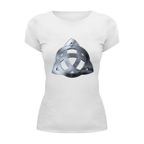 Заказать женскую футболку в Москве. Футболка базовая Трилистник от GeekFox  - готовые дизайны и нанесение принтов.