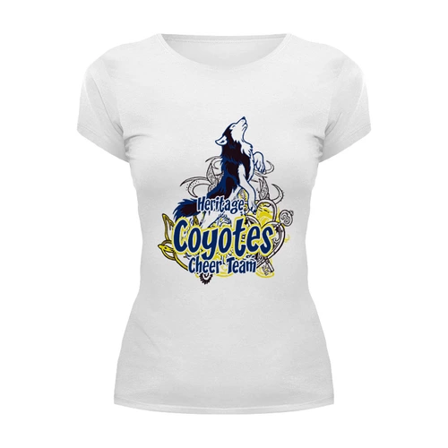Заказать женскую футболку в Москве. Футболка базовая Coyotes от T-shirt print  - готовые дизайны и нанесение принтов.