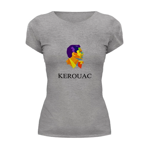 Заказать женскую футболку в Москве. Футболка базовая Jack Kerouac от Bhaskar  - готовые дизайны и нанесение принтов.