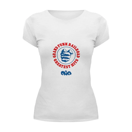 Заказать женскую футболку в Москве. Футболка базовая "Grand funk railroad" от Fedor - готовые дизайны и нанесение принтов.