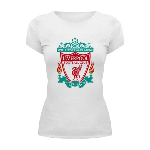 Заказать женскую футболку в Москве. Футболка базовая  Liverpool от THE_NISE  - готовые дизайны и нанесение принтов.
