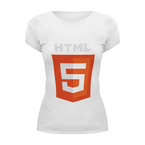 Заказать женскую футболку в Москве. Футболка базовая HTML5 от pyzhik - готовые дизайны и нанесение принтов.