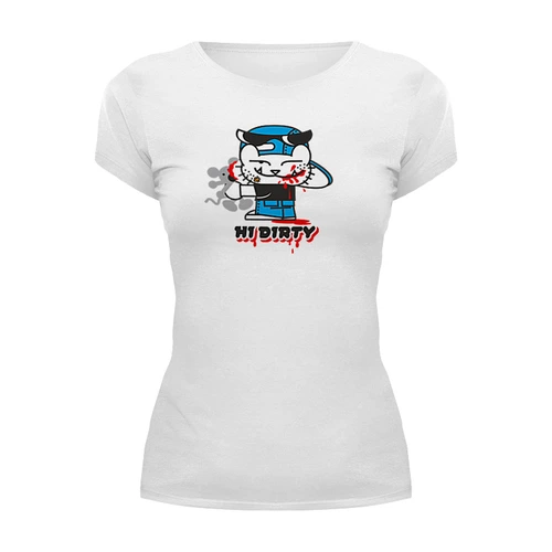 Заказать женскую футболку в Москве. Футболка базовая Hi Dirty! от balden - готовые дизайны и нанесение принтов.