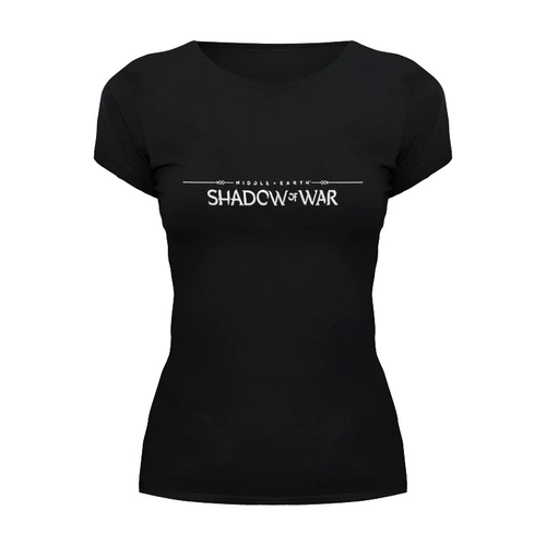 Заказать женскую футболку в Москве. Футболка базовая Shadow of War от THE_NISE  - готовые дизайны и нанесение принтов.