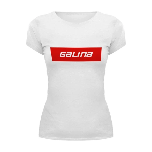 Заказать женскую футболку в Москве. Футболка базовая Galina от THE_NISE  - готовые дизайны и нанесение принтов.