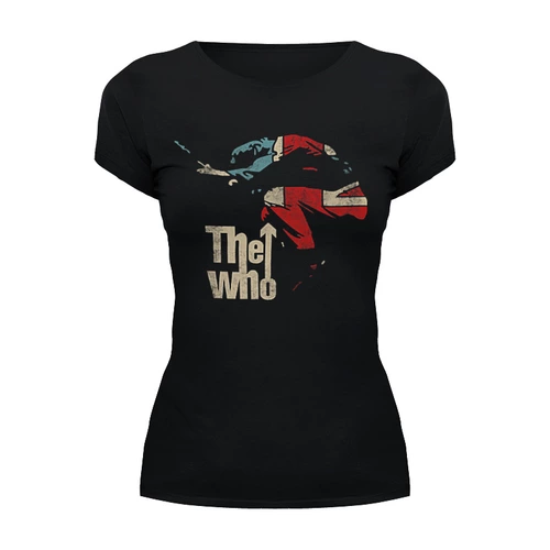 Заказать женскую футболку в Москве. Футболка базовая The Who от geekbox - готовые дизайны и нанесение принтов.
