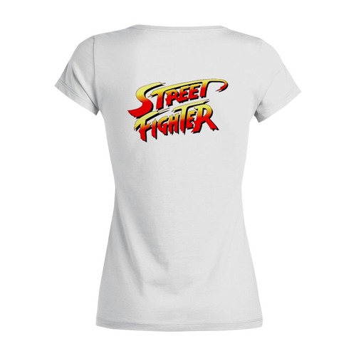 Заказать женскую футболку в Москве. Футболка базовая Street Fighter #mini Chuni & Sakura от StreetMag - готовые дизайны и нанесение принтов.